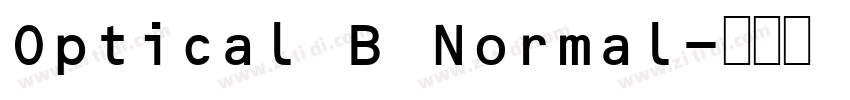 Optical B Normal字体转换